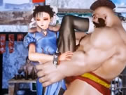 Fighting девочка Chun Li